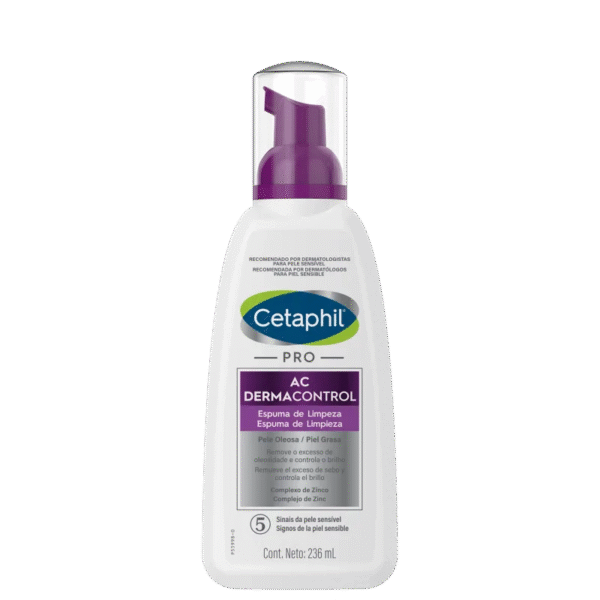 Cetaphil Pro AC Dermocontrol Pele Oleosa - Espuma de Limpeza Facial 236ml